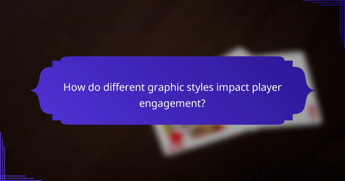 How do different graphic styles impact player engagement?